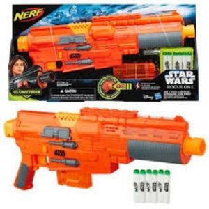 NEW! Star Wars NERF Glowing Blaster+18 FREE Darts